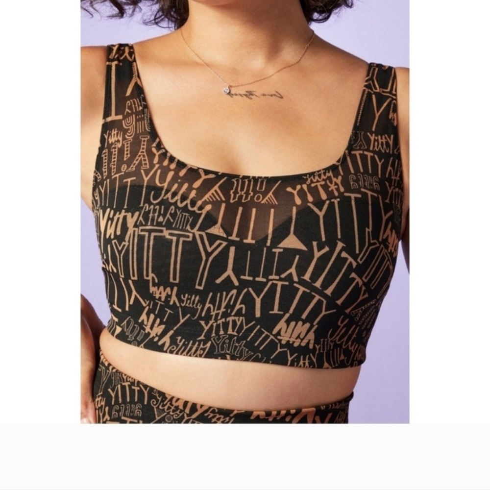 Fabletic/Yitty bralette, smoothing midi bralette, C black Yittyd, size M